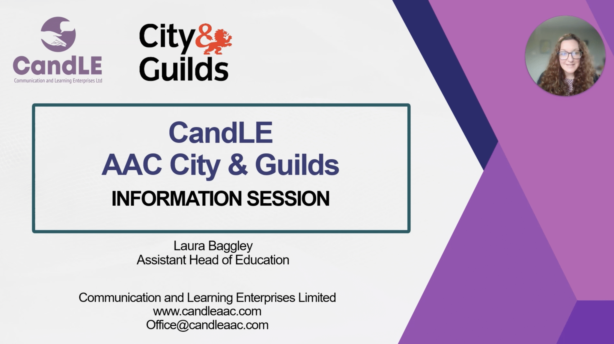 Video: AAC City & Guilds Information Session